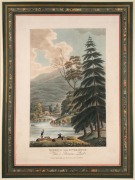 JOSEPH LYCETT (1774 -1828), "Scene Up The River Huon, Van Diemen's Land", hand-coloured aquatint from &ldquo;Views of Australia....&rdquo;, published in London by J. Souter, 1825, 34 x 24cm, mounted 52 x 42cm overall.
