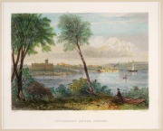 JOHN SKINNER PROUT (1805-1876), group of ten hand-coloured lithographic illustrations from the 1874 publication "Australian Illustrated" by EDWIN CARTON BOOTH, 17 x 22cm, mounted 30.5 x 35.5cm overall. - 3