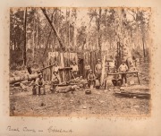 A circa 1880s 23 x 29cm album containing 65+ albumen photographs compiled by Wesleyan church minister Edmund Sorrel Bickford (1843-1904), depicting many scenes from both urban and country Victoria, including indigenous Australians, settlers' huts, agricul - 2