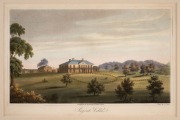 A group of ten antique hand-coloured engravings and lithographs of Australian views, 19th century, including an attractive aquatint of Regent Villa (Penrith, New South Wales), circa 1833 and works by SKINNER PROUT, ARMYTAGE and CARR, each approximately 16 - 4