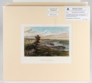 A group of ten antique hand-coloured engravings and lithographs of Australian views, 19th century, including an attractive aquatint of Regent Villa (Penrith, New South Wales), circa 1833 and works by SKINNER PROUT, ARMYTAGE and CARR, each approximately 16 - 6