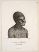 NICHOLAS MARTIN-PETITE (1777-1804), I.) Terre De Diemen, Bara-Ourou, II.) Terre De Diemen, Grou-Agara, III.) Terre De Diemen, Arra-Maida, copper plate engravings from the Baudin-Peron Expedition to Australia "Voyage de D&eacute;couvertes aux Terres Australes", p