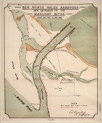 [NEW SOUTH WALES HARBOURS] group of four antique coloured lithograph maps by W. A. GULLICK, Government Printers, Sydney, circa 1900: I.) Batemans Bay, II.) New Entrance To The Macleay River, III.) Camden Haven Entrance, IV.) Tweed River Entrance, the larg - 3