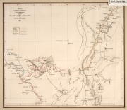 JOHN TALLIS (1817-1876), "Western Australia, Swan River" antique hand-coloured steel engraved map with pictorial vignettes and views, circa 1851; together with an antique map depicting John McDougall Stuart's fourth and fifth expeditions into Central Aust - 2