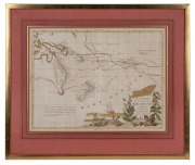ANTONIO ZATTA (1750-1797), "Nuove Scoperte Fatte Nel, 1765, 67 e 69, Nel Mar Del Sud", antique hand-coloured copper plate engraved map of the South Pacific, circa 1776, showing Captain Cook's discoveries in New Zealand and the East Coast of Australia, sig