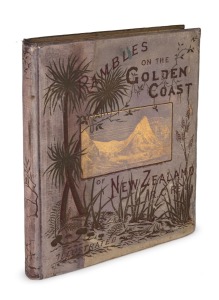 419 · REID, "Rambles on the Golden Coast of the South Island of New Zealand" [London; The Colonial Printing and Publishing Company; 1886 2nd ed.], 176pp., 20 plates present; original cloth boards with gilt design to cover.