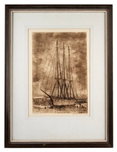 GEORGE EDDY (1917-2006), Polly Woodside, dry point etching, signed and dated lower right "George Eddy, 1983", 27 x 19cm, 44 x 34cm overall.