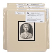 GIOVANNI BATTISTA CIPRIANI and FRANCESCO BARTOLOZZI, group of 18th century stipple engravings of classical scene vignettes, eight mounted plates in varying sizes, the largest sight size 12 x 9cm, 24 x 21.5cm overall.