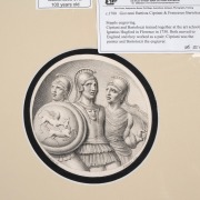 GIOVANNI BATTISTA CIPRIANI and FRANCESCO BARTOLOZZI, group of 18th century stipple engravings of classical scene vignettes, eight mounted plates in varying sizes, the largest sight size 12 x 9cm, 24 x 21.5cm overall. - 3