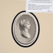 GIOVANNI BATTISTA CIPRIANI and FRANCESCO BARTOLOZZI, group of 18th century stipple engravings of classical scene vignettes, eight mounted plates in varying sizes, the largest sight size 12 x 9cm, 24 x 21.5cm overall. - 6
