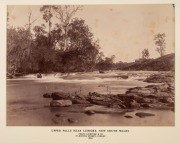 SYDNEY & NEW SOUTH WALES: A nice range of individually mounted albumen paper prints and photographs; circa 1880s-1900s; various sizes. Subjects include Byangum Township, Wooloomooloo Bay, Garden Island, the Road up Burrorang Mountain, etc. Photographers n - 8