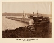TASMANIA: A nice range of individually mounted albumen paper prints and photographs; circa 1880s-1900s; various sizes. Subjects include Breakwater Emu Bay, Table Cape, Organ Pipe Rocks, The Wharves Hobart Town, Cascade Road, Near Cam River, and Macquarie - 4