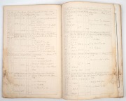 THE LOGBOOK OF THE H.M.S. AMETHYST (1844-1869): Ship's log kept by a G.R. Thornhill (midshipman), including ship's plan, eight illustrations (all but one in watercolour), and nine hand-rendered maps (South East Asia, Australia, Tasmania, South America); l - 6