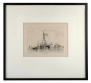 EDWARD WILLIAM COOKE (1811-1880), I.) Hatch-Boat Off Graves End, II.) Dutch Boats, Beating To Windward, III.) Dutch Schuyt..., dry point etchings, titled with artist's details in plate, 15 x 21cm, 36 x 39cm overall. - 2
