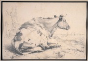 THOMAS SIDNEY COOPER (1803-1901), group of ten farmyard tinted lithographs from the 1839 publication "Groups Of Cattle Drawn From Nature", sight size 32 x 46cm, mounted 47.5 x 61.5cm overall. - 5