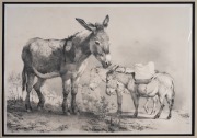 THOMAS SIDNEY COOPER (1803-1901), group of ten farmyard tinted lithographs from the 1839 publication "Groups Of Cattle Drawn From Nature", sight size 32 x 46cm, mounted 47.5 x 61.5cm overall. - 6