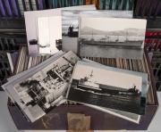 [SHIPPING] An impressive archive of unique photographs of shipping in Port Phillip, many notated, vast quantity housed in 24 shoe boxes, 20th century. - 2