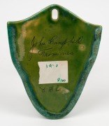 JOHN CAMPBELL pottery wall pocket with koala decoration, incised "John Campbell, Tasmania", ​​​​​​​18cm high. - 2