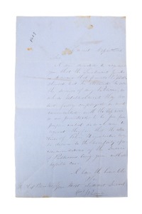 A LETTER FROM THE CONVICT DEPARTMENT TO THE ASSISTANT POLICE MAGISTRATE AT MORVEN: In June 1832 the Chief Police Magistrate felt the need to write to his Assistant Magistrate instructing that the Lieutenant Governor "is desirous that female Passholders s