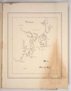 THE LOGBOOK OF THE H.M.S. AMETHYST (1844-1869): Ship's log kept by a G.R. Thornhill (midshipman), including ship's plan, eight illustrations (all but one in watercolour), and nine hand-rendered maps (South East Asia, Australia, Tasmania, South America); l - 12