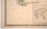 JAMES WYLD (1812-1887) "Map of Australia, compiled from the Nautical Surveys Made by Order of the Admiralty and other Authentic Documents", [London, 1844], engraved map, with inset maps of the world and Van Diemen&rsquo;s Land, hand-coloured; overall 57.5 x 86c - 5