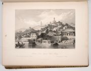 ALLOM & WRIGHT, "China, in a Series of Views, displaying the Scenery, Architecture, and Social Habits, of that Ancient Empire" [London, Fisher Son & Co., mid-10th century], four volumes uniformly bound into two (96/72/68/52pp. plus index); full leather bi - 14