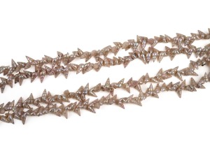 Tasmanian mariner shell bead necklace, 20th century, ​​​​​​​118cm long.