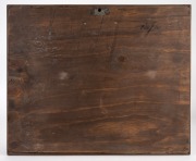 WILLIAM RICKETTS (attributed) pottery plaque in a wall mounted eucalyptus timber frame, ​​​​​​​inscribed verso "RIC/143", 50 x 61cm overall. - 4