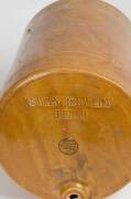 BREWERY: Large stone ware barrel from the "SWAN BREWERY PERTH" made in England by L.Lumley & Co. Height 39cm, diameter 29cm - 2