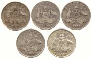 Sixpence; Good range of dates from 1910 onwards, x400, a few post 1946, vast majority KGV. Mixed grades.