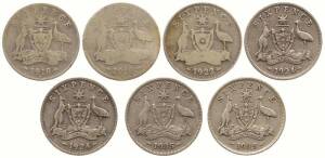 Sixpence; Good range of dates from 1910 onwards, x400, a few post 1946, vast majority KGV. Mixed grades.