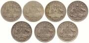 Sixpence; Good range of dates from 1910 onwards, x400, a few post 1946, vast majority KGV. Mixed grades.