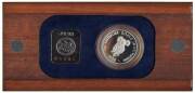 Platinum; 1988 $50 Koala ½oz proof, in wooden case, without cardboard sleeve. No. 05804/12,000. 