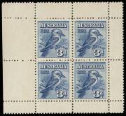 Pre-decimal group described and priced on cards. Incl. 6d &nbsp;claret Kooka*, 3d Kooka s/sheet** and *, 1932 1/- Lyrebird, 1934 Macarthur & 1935 Silver Jubilee sets as imprint pairs* and &pound;2 Navigator**. 14 carded items/sets, mainly fine and fresh. Priced at $