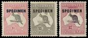 1913-65 mainly used collection on Seven Seas pages. Noted Roo's to &pound;2 incl. a mixed Specimen set and a few Officials plus KGV to 1/4. Mixed condition, 325+. - 2