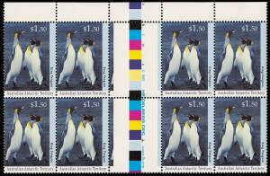 1973-2000 MUH accumulation, incl. some Antarctica, in six albums. As blocks of various sizes, upto x30+. Noted various gutter strips. Various base letter rates plus many higher values 50c to $1.00. Majority fine, FV $2050+.