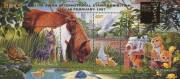 1994-1998 duplicated two volume collection on Seven Seas hingeless pages. Values to $10.00 with many 45c. Definitives and commemoratives as singles, sets, blocks, gutter strips, Peel & Stick, souvenir sheets and booklets. Incl. Koala counts, many Exhibiti - 2