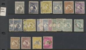 General collection on Hagners; 1st Wmk. to 1/- (26 incl. 2 inverted wmks), 2nd Wmk. to 5/- (14 incl. 2½d MH), 3rd Wmk. to 10/- (28 incl. 2 inverted wmks & 10/- t/graph punct.), Sm. Mult. to 5/- (10) and CofA to £2 (19). All in various quantities, mixed co