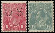 Mint group, &frac12;d to 1/4, various wmks and perfs. Incl. 1d rosine, Die II, rough paper, punct. OS, 1&frac12;d red-brown, Pl. 3 top R cnr blk of 4 and 1/4 deep greenish blue, Sm. Mult., perf. 14. Varieties noted, generally fine condition, 35+ items.