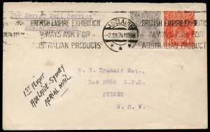 Useful group; (AAMC.71,106,107,148,149,151,1036a & 1038a) 2 June 1924 Adelaide - Sydney cover, flown by Australian Aerial Services Ltd on their inaugural service via Mildura, Hay, Narrandera and Cootmundra. 1 July 1927 Cloncurry - Normanton, cover flown b