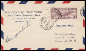 June-July 1930 Kingsford Smith in America: Following his successful flight across the Atlantic from Ireland to New York in June 1930, Kinsford Smith and his crew embarked on a tour of the United States: covers from New York (27/6) signed by Kingsford Smit