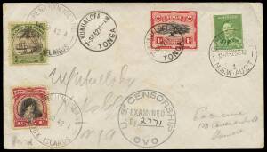 2-10 Sept.1942 (AAMC.947d) Sydney (2/9) - Tonga (7/9) - Penrhyn Island (10/9) cover carried by Pan American Airways on a survey flight in co-operation with the US Naval Transport Service; the "Philippine Clipper" was flown under the command of Captain Joh