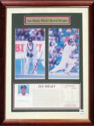 SPORT: Signed displays of Pat Rafter & Ian Healy; plus "The Ashes Tankard 1882-1982".