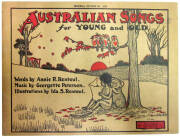 "Australian Songs for Young and Old", words by Annie Rentoul, music by Georgette Peterson, illustations by Ida Rentoul Outhwaite [Melbourne, c1920] (some pictures coloured-in); plus "Musical Nursery Rhymes Picture Book" published by Murfett & V.B.Harmony