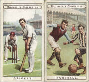 1907 Stephen Mitchell "Sports", almost complete set [24/25], includes cricket, football, golf & rugby football. Mainly G/VG. Rare.