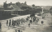 "SPORTSMAN'S RECRUITING DAY, QUEANBEYAN", 1917 pair of silver gelatin photographs postcard format, titled and dated "15/8/17" in negative lower centre, and photographer's [G.S.?] Percival stamp verso, 8.7x13.7cm.