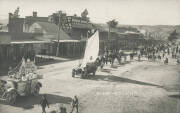 "SPORTSMAN'S RECRUITING DAY, QUEANBEYAN", 1917 pair of silver gelatin photographs postcard format, titled and dated "15/8/17" in negative lower centre, and photographer's [G.S.?] Percival stamp verso, 8.7x13.7cm. - 2