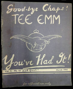 WW2 LITERATURE: RAF wartime "TEE EMM" magazine collection, volumes 1-5, Complete Set of 60 issues from April 1941 to March 1946 in excellent condition.