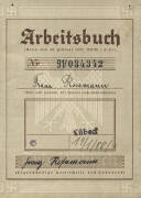 WW2 GERMAN PAPERWORK: Collection of 3 Nazi German 'workers ID Books', carried by all employees of the Nazi German army. Excellent condition. - 2