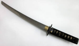 WW2 EDGED WEAPON: c1942 Japanese Army Second World War Shin-Gunto 64cm sword, marked with 2 characters, good condition